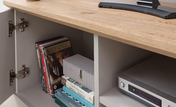 Oban Small TV Unit | Grey | Self Assembly