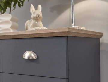 Oban Slate Blue 2 Door Compact Sideboard with Drawers