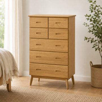 Cheshire Oak 4 over 3 Tall Chest