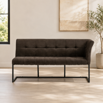 Brixton Brown Corner Bench