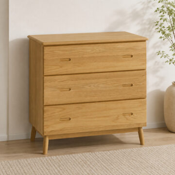 Cheshire Oak 3 Drawer Chest of Drawers