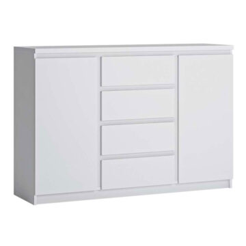 Birtley 2 Door 4 Drawer Sideboard in White