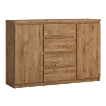 Birtley 2 Door 4 Drawer Sideboard in Oak
