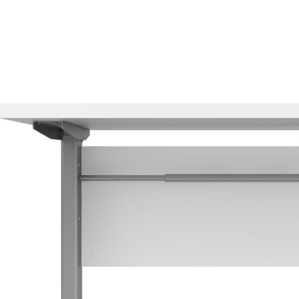Kansas Desk 150 cm in White | Height Adjustable Legs | Electric Control | Self Assembly