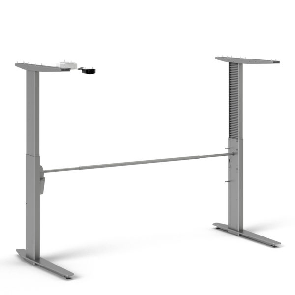 Kansas Desk 150 cm in White | Height Adjustable Legs | Electric Control | Self Assembly