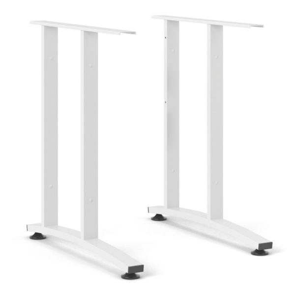 Kansas Desk 150 cm in White with White legs | Self Assembly