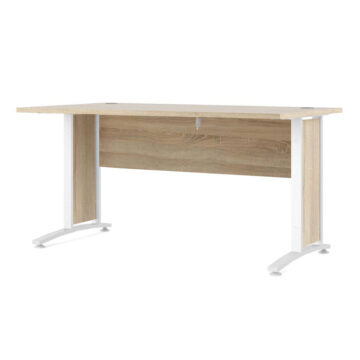 Kansas Desk 150 cm | Oak Finish | White Legs