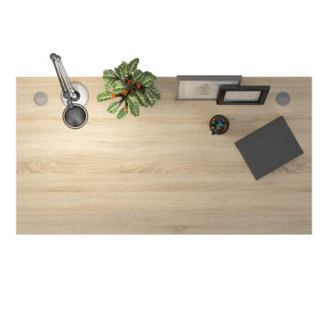 Kansas Desk 150 cm | Oak Finish | White Legs