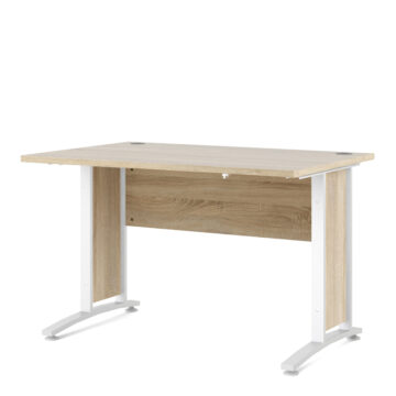Kansas Desk 120 cm | Oak Finish | White Legs