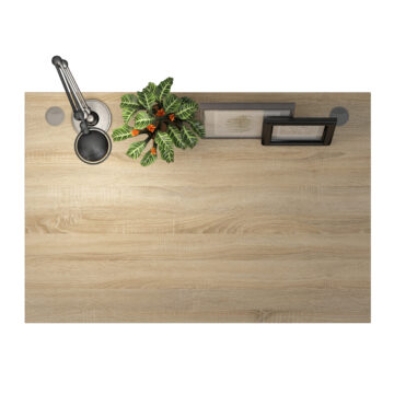Kansas Desk 120 cm | Oak Finish | White Legs