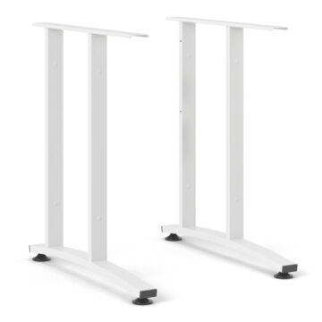 Kansas Desk 120 cm | Oak Finish | White Legs
