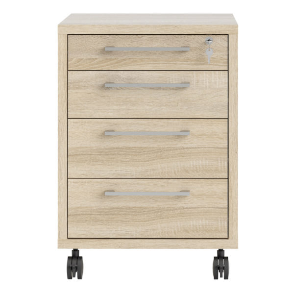 Kansas Mobile Cabinet n Oak | Self Assembly