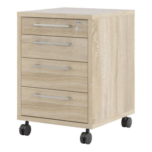 Kansas Mobile Cabinet n Oak | Self Assembly