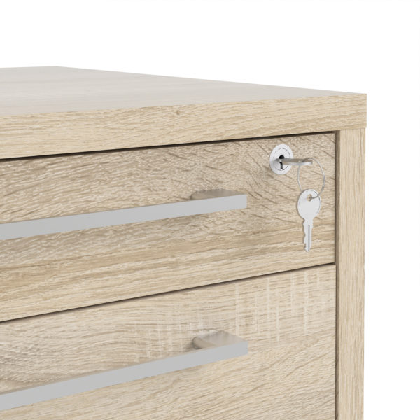 Kansas Mobile Cabinet n Oak | Self Assembly