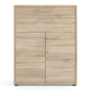 Kansas Bookcase 2 Drawers 2 Doors | Oak Finish