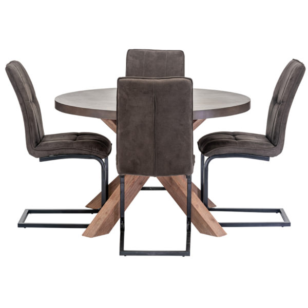 Brixton Oak Round Dining Table
