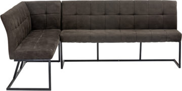 Brixton Dark Brown Corner Bench