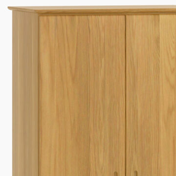 Cheshire Oak 2 Door Wardrobe