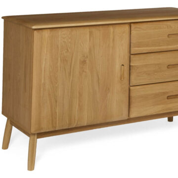Cheshire Oak 1 Door 3 Drawer Buffet