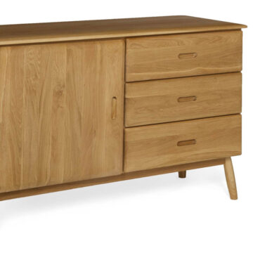 Cheshire Oak 1 Door 3 Drawer Buffet