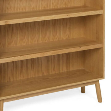 Cheshire Oak Wide Bookcase