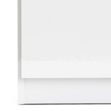 Warkworth White Gloss 2 Door Wardrobe with Drawer