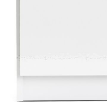 Warkworth White Gloss 2 Door Wardrobe with Drawer