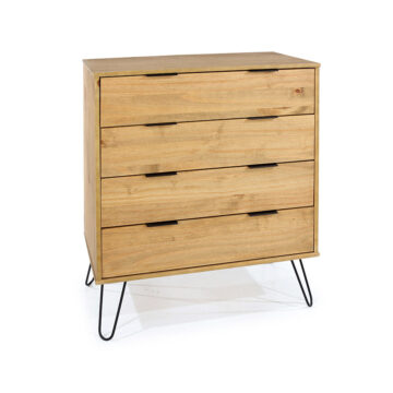 Avila Pine 4 Drawer Chest | Antique Waxed Pine