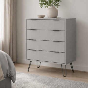 Avila Grey 4 Drawer Chest | Grey