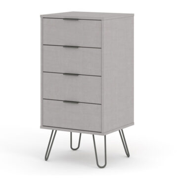 Avila Grey 4 Drawer Narrow Chest