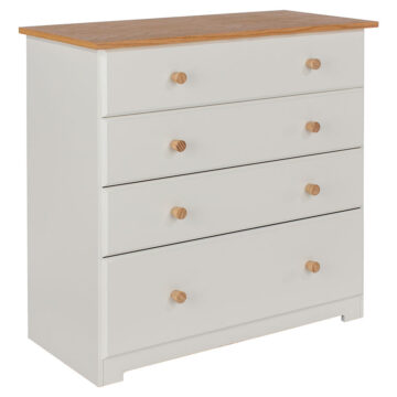 Thornton White 4 Drawer Chest