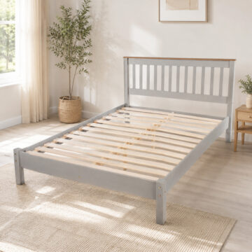 Azusa Grey 4'6 Double Bed