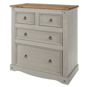 Azusa Grey 2 Over 2 Chest of Drawers