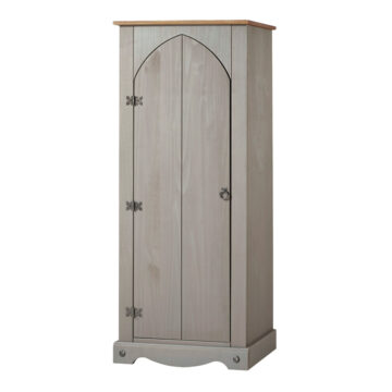 Azusa Grey Vestry Cupboard | Grey Wax