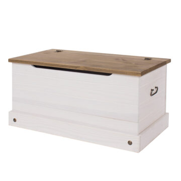 Azusa White Blanket Box