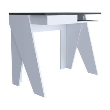 Irving White 1 Drawer Home Office Desk