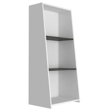 Irving White Low Bookcase