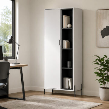 Irving White Bookcase | White