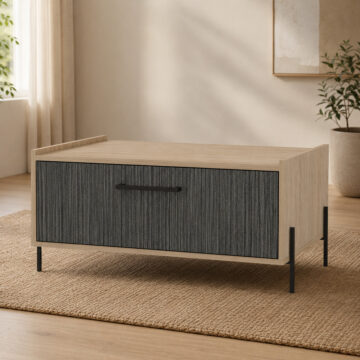 Oxford Storage Coffee Table | Washed Oak Finish