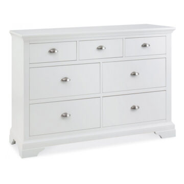 Grenada White 3 Over 4 Chest of Drawers