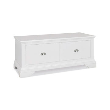Grenada White Blanket Box | Assembled