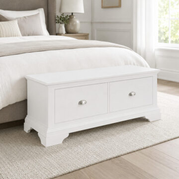 Grenada White Blanket Box