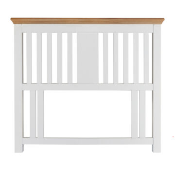 Grenada Ivory Double Headboard | Oak Finish