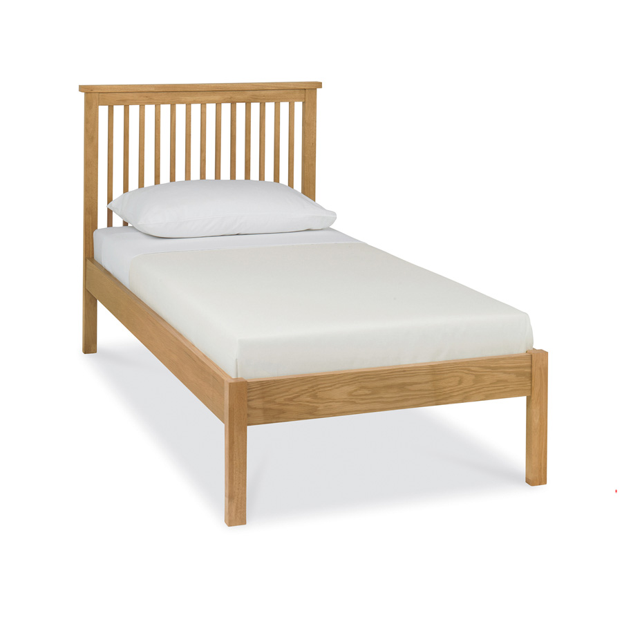 Madison Oak Single Bed Low Footend Oak World