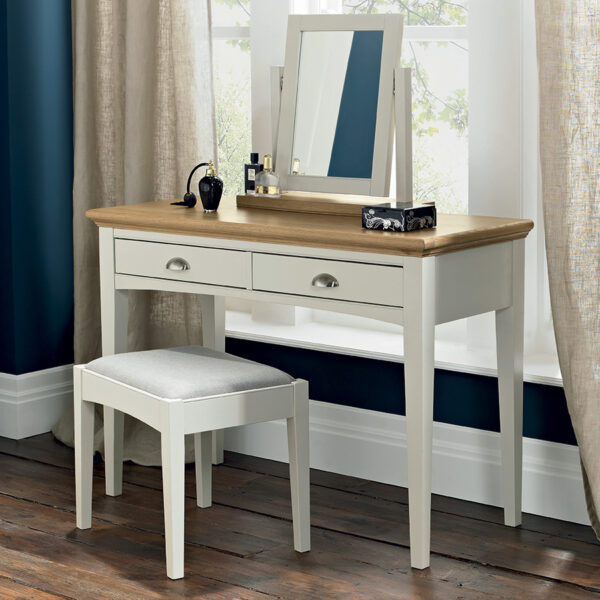 Grenada Two Tone Dressing Table | Ivory | Oak
