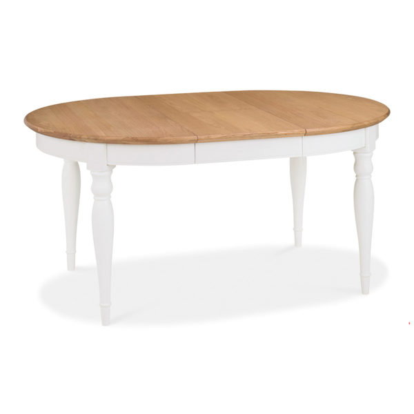Grenada Two Tone Extending Dining Table | 4-6 Seats | 120-165cm | Ivory | Oak
