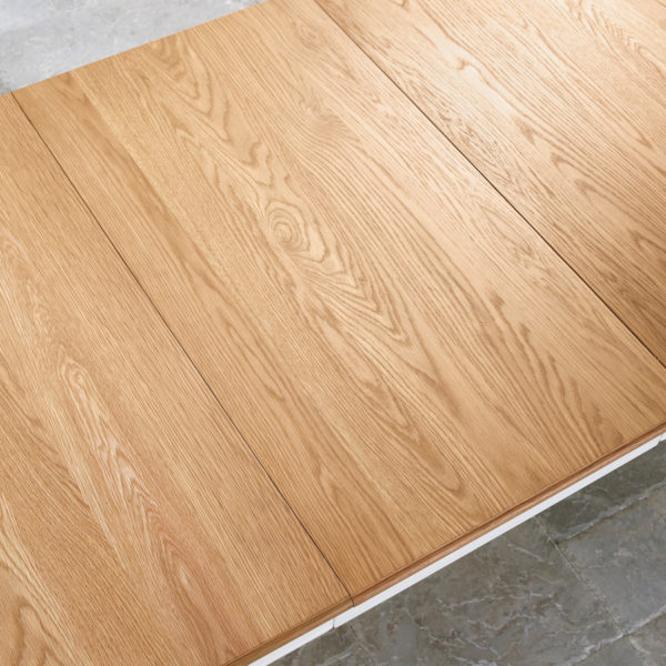 Grenada Two Tone Extending Dining Table | 4-6 Seats | 120-165cm | Ivory | Oak