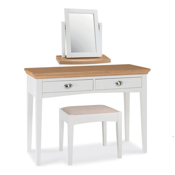 Grenada Two Tone Dressing Table | Ivory | Oak