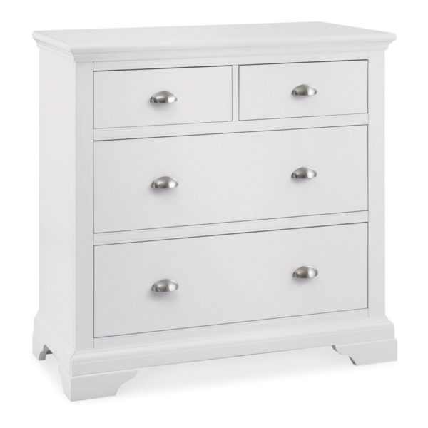 Grenada White 2+2 Chest of Drawers