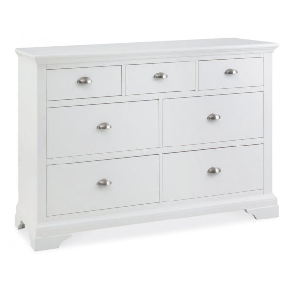 Grenada White 3+4 Chest of Drawers